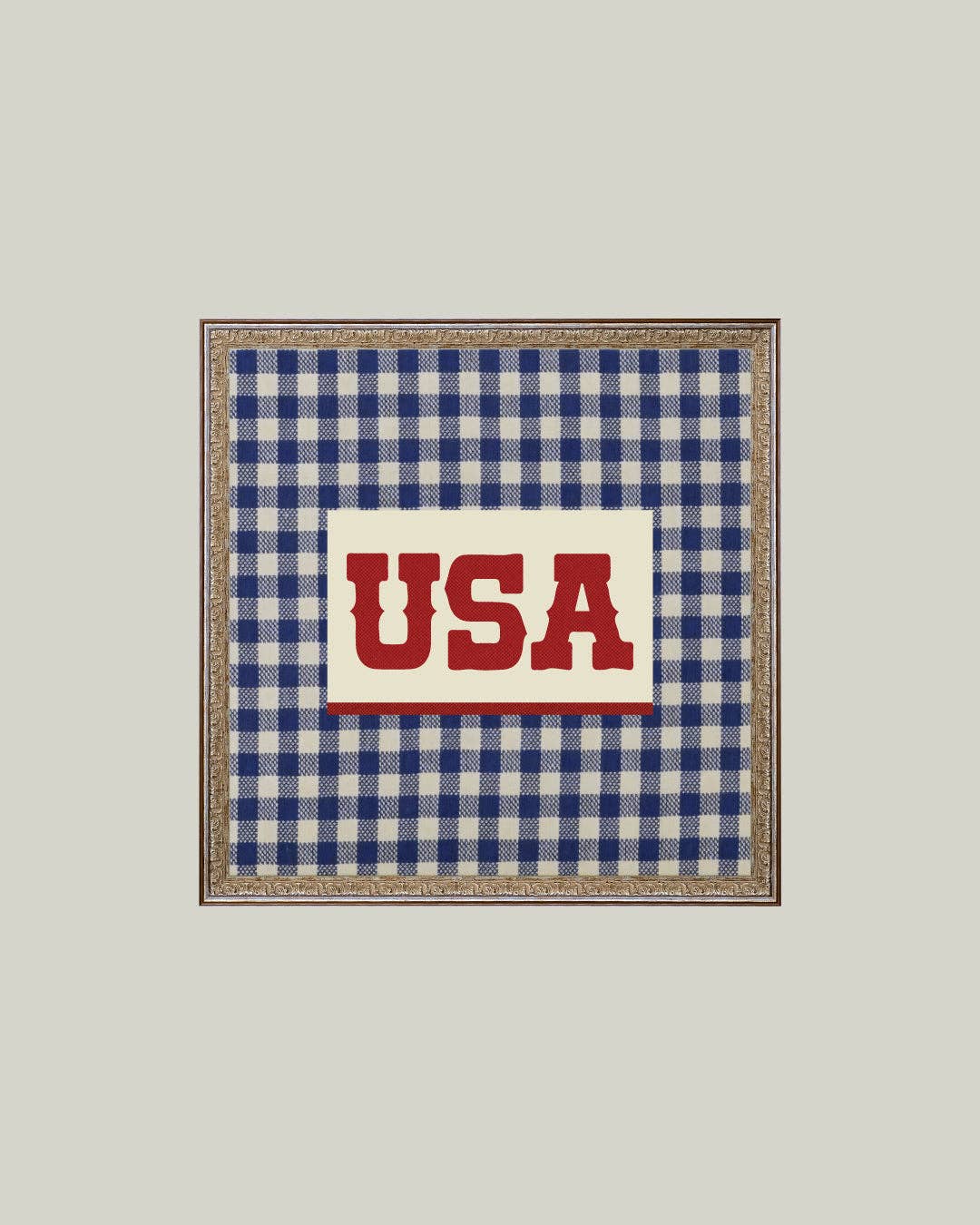 Plaid USA Framed Antique Art