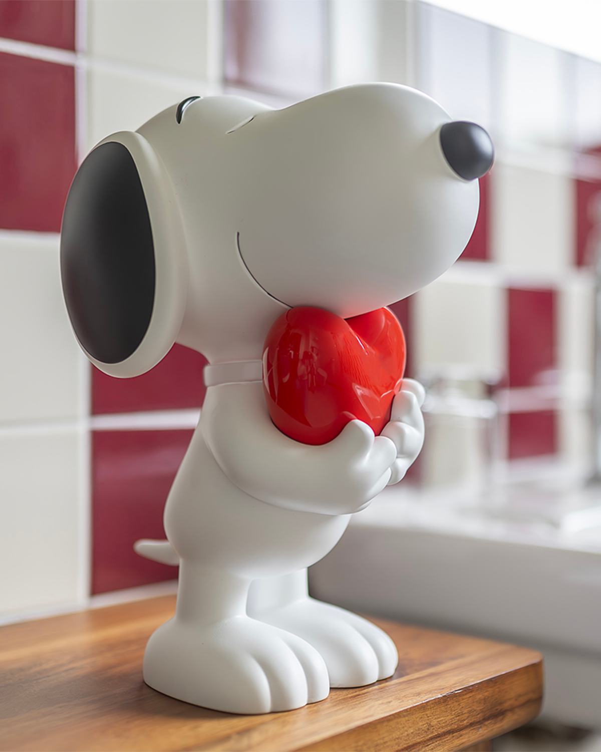 Snoopy-White with Red Heart Original by LD Studios 11in