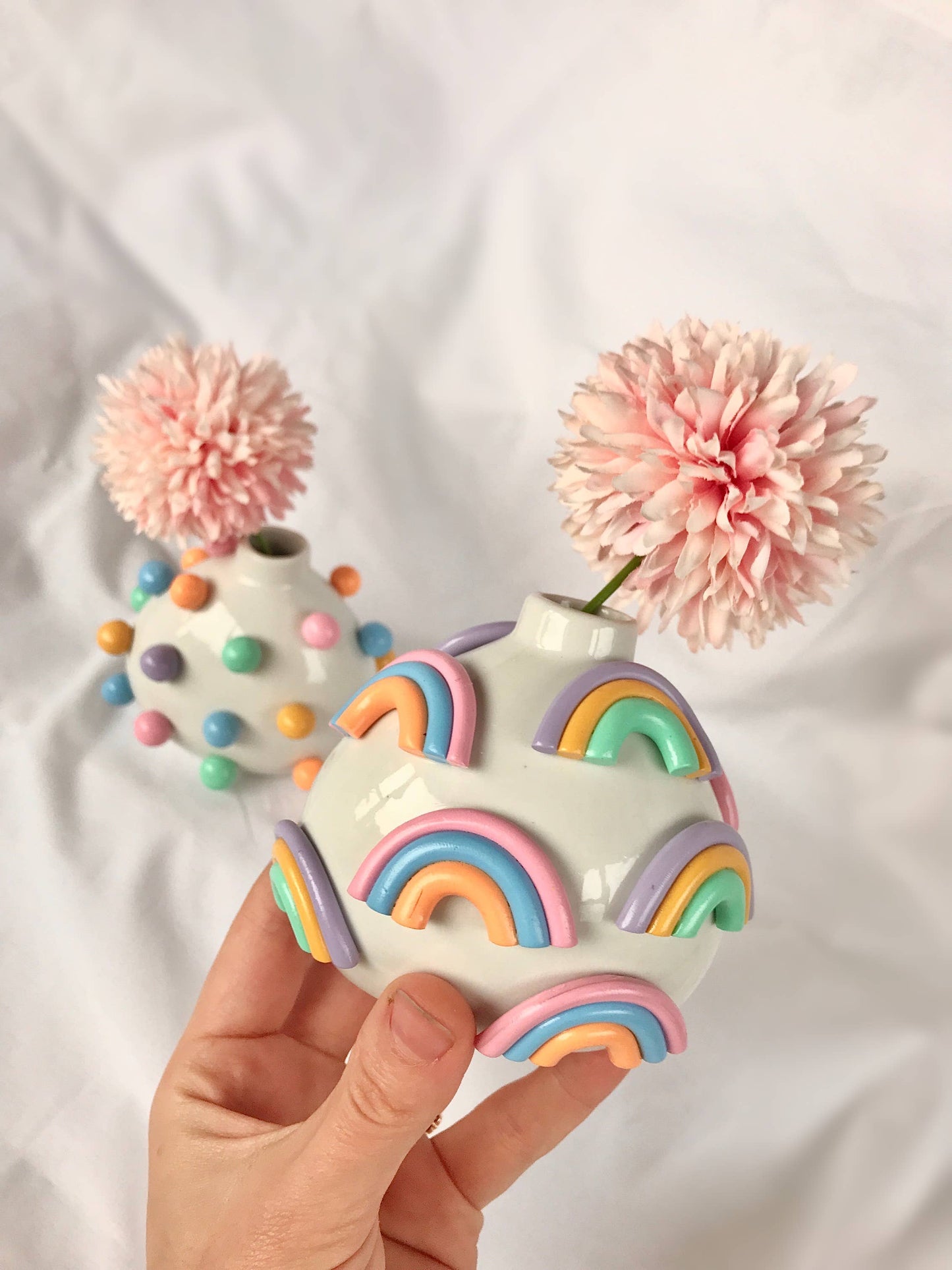 Retro Eclectic Colorful Bud Vase- Boho Mini Vase (Designers' Pick)