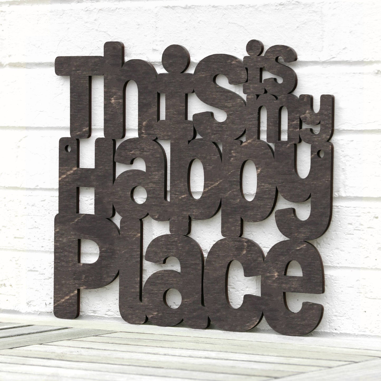 This Is My Happy Place Laser Cut Wood Wall Decor