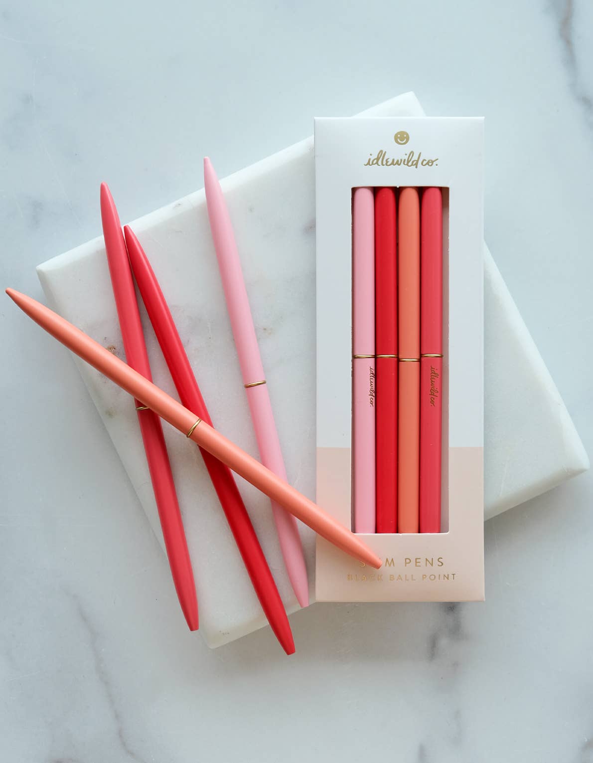 Slim Pen, Set of Four | Spectrum Poppies (Reds)