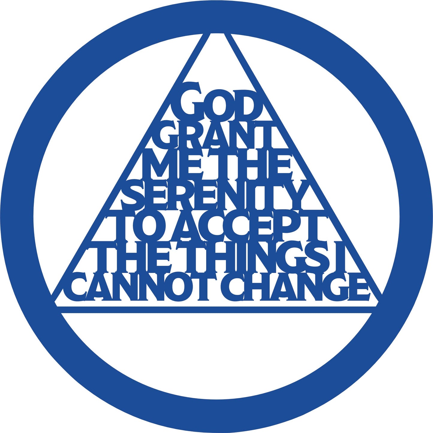 Serenity Prayer in a wood sign