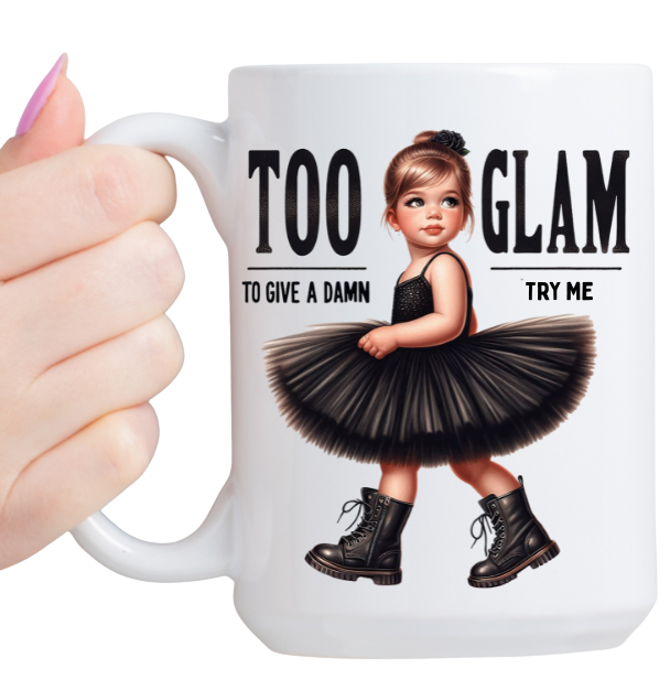 Too Glam, Trendy Ceramic Coffee Mug