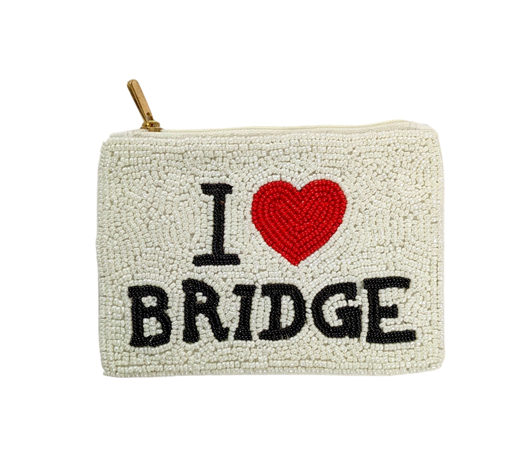 Ladies I Love Bridge Themed Coin Purse