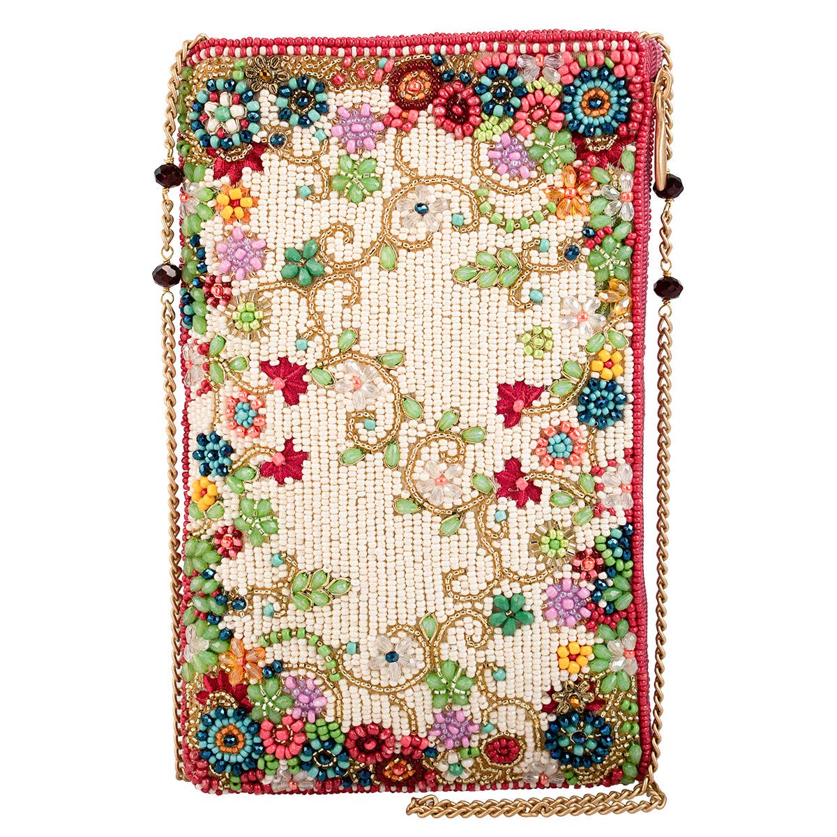 MEADOW Beaded Floral Crossbody Handbag