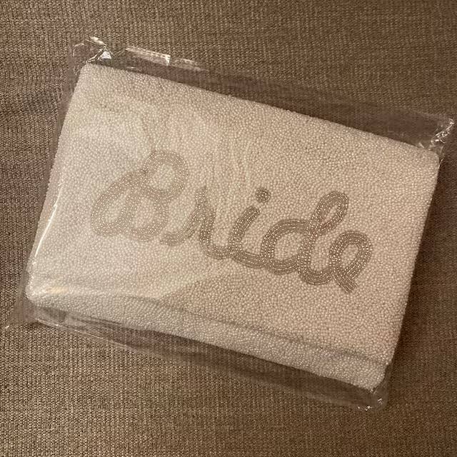 Bride Clutch Bag, White Purse
