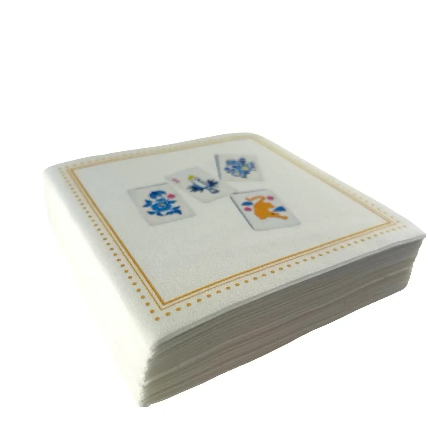 Linen-Feel Cocktail Napkins, Mahjong 2