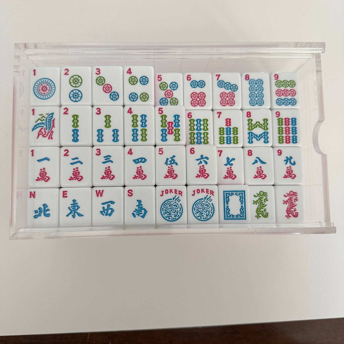 Rose Dragon American Mahjong Bundle Tile Set (166 Tiles)