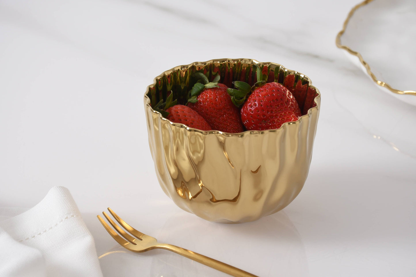 Gold Snack Bowl