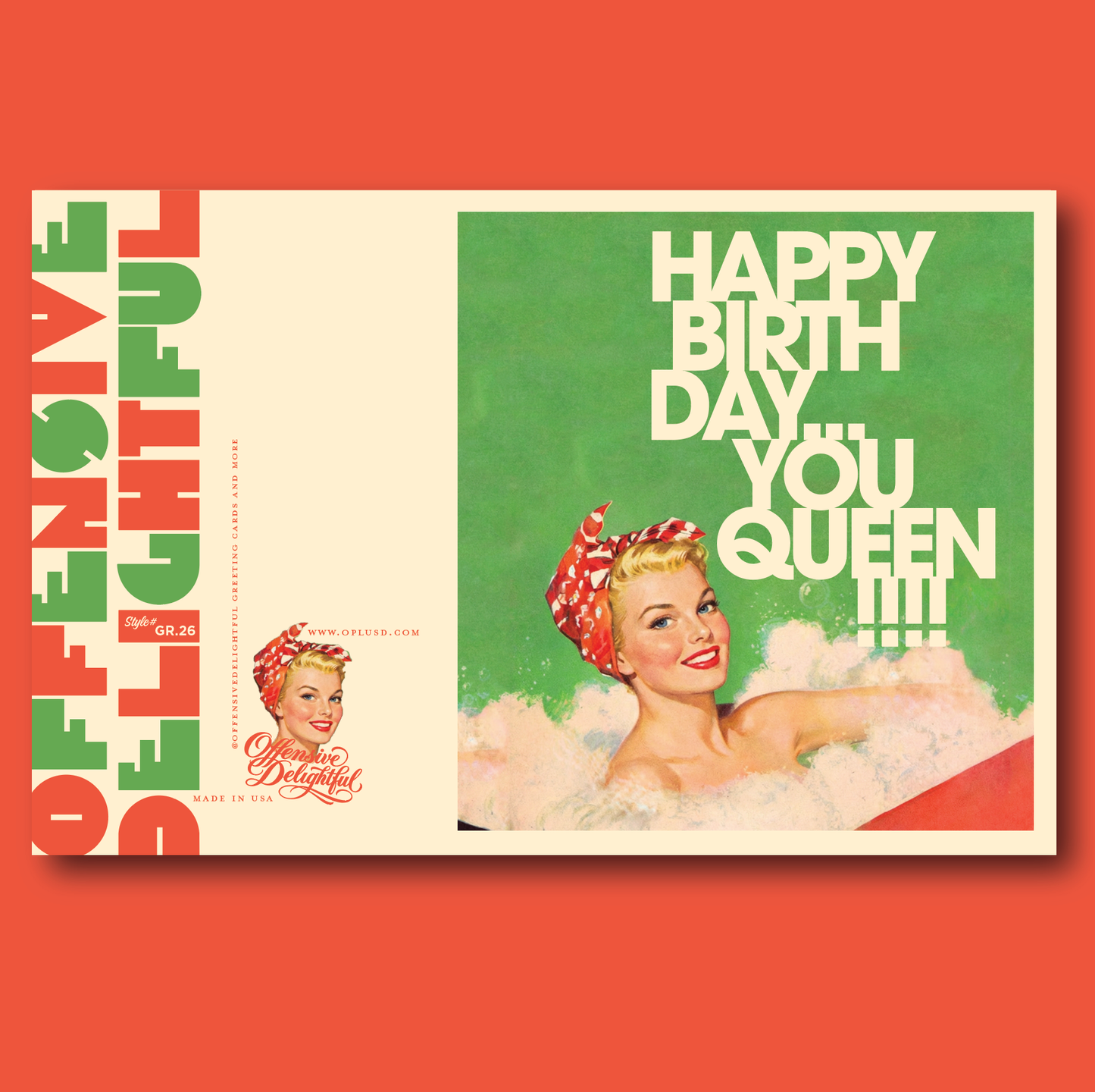 “Happy Birthday You Queen!” birthday card
