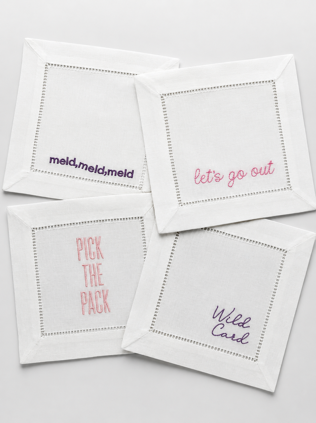 Canasta Linen Napkins - Set of 4