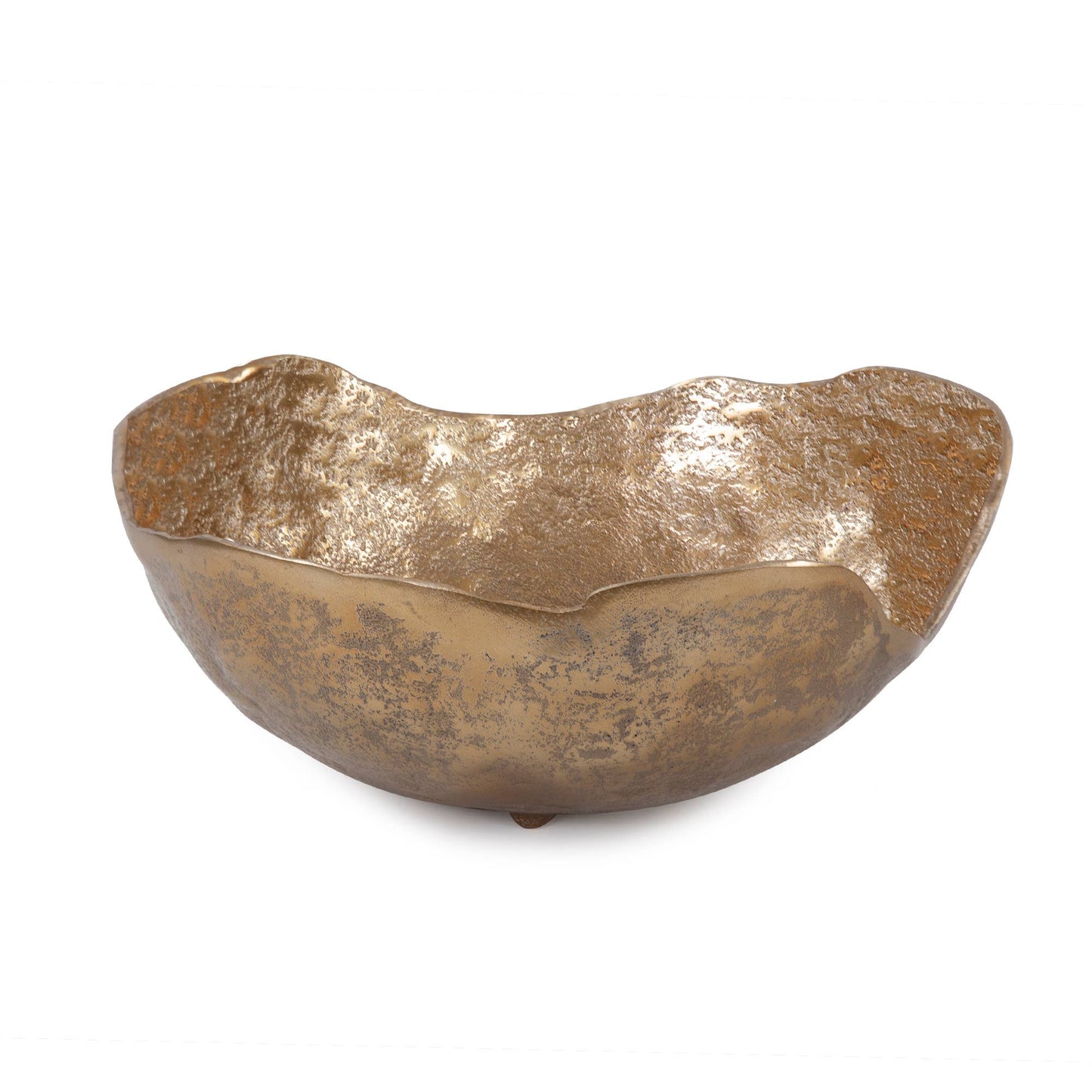 Round Bowl Uneven Rough Gold Finish (LG)