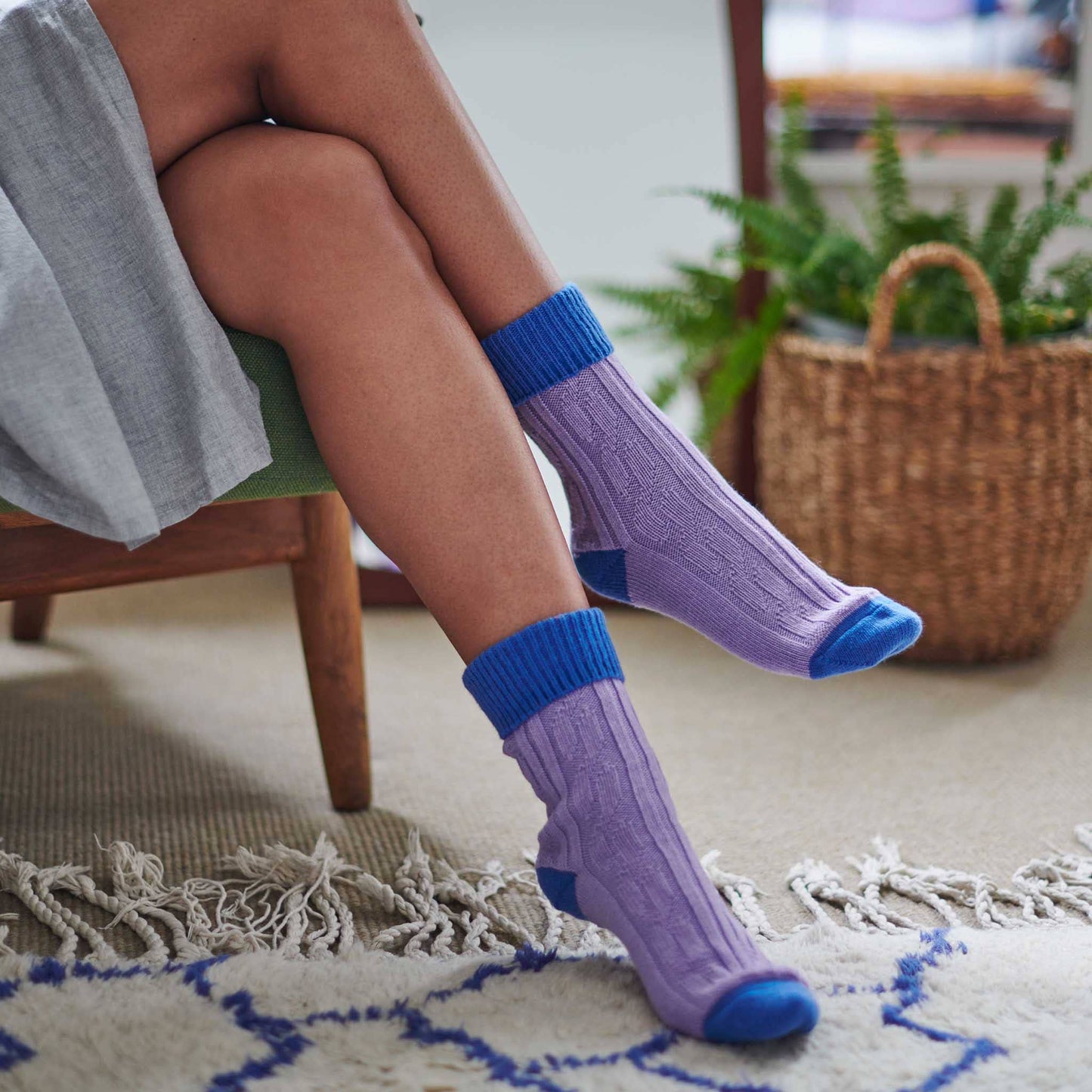 Cashmere Blend Slouch Socks (From England)