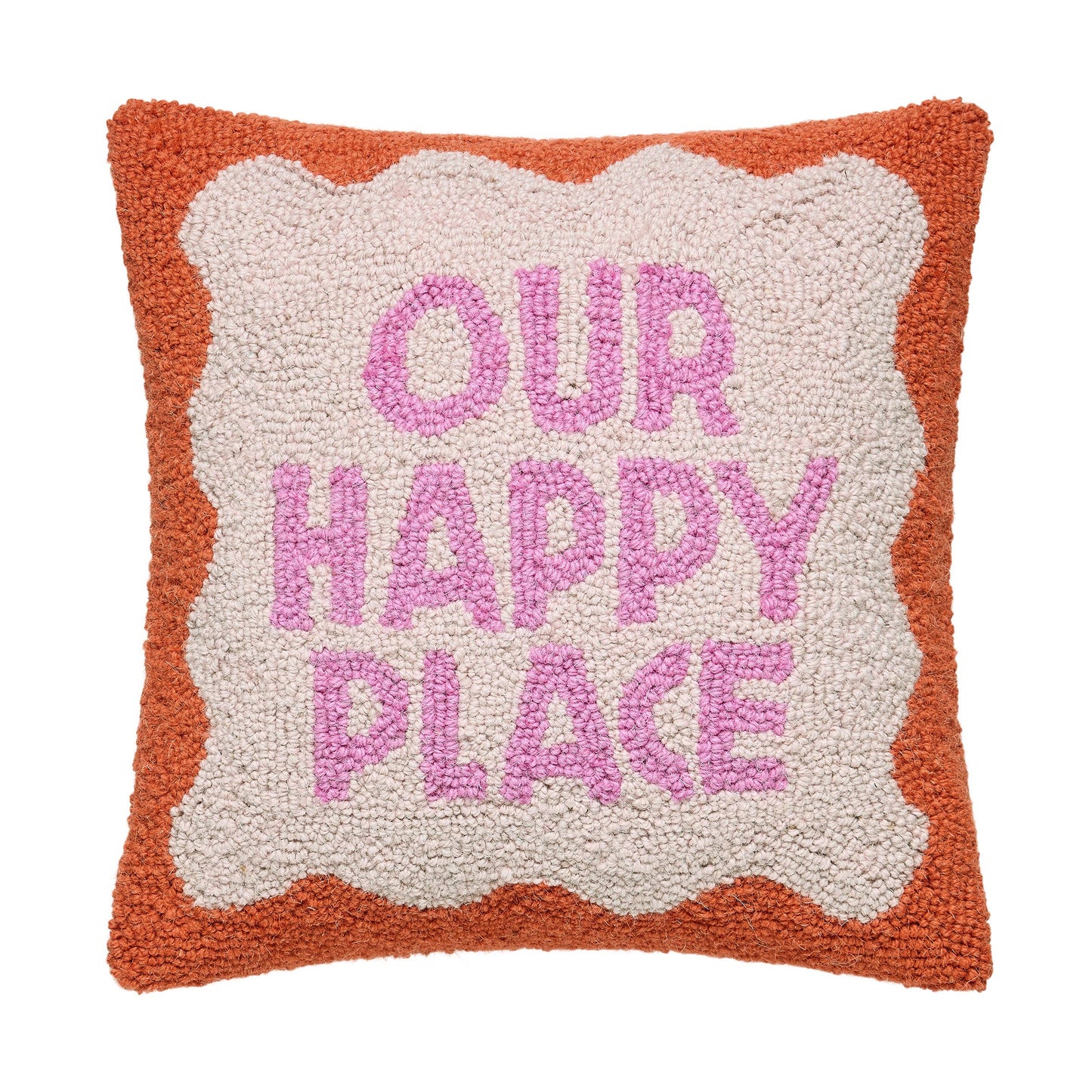 Our Happy Place Hook Pillow