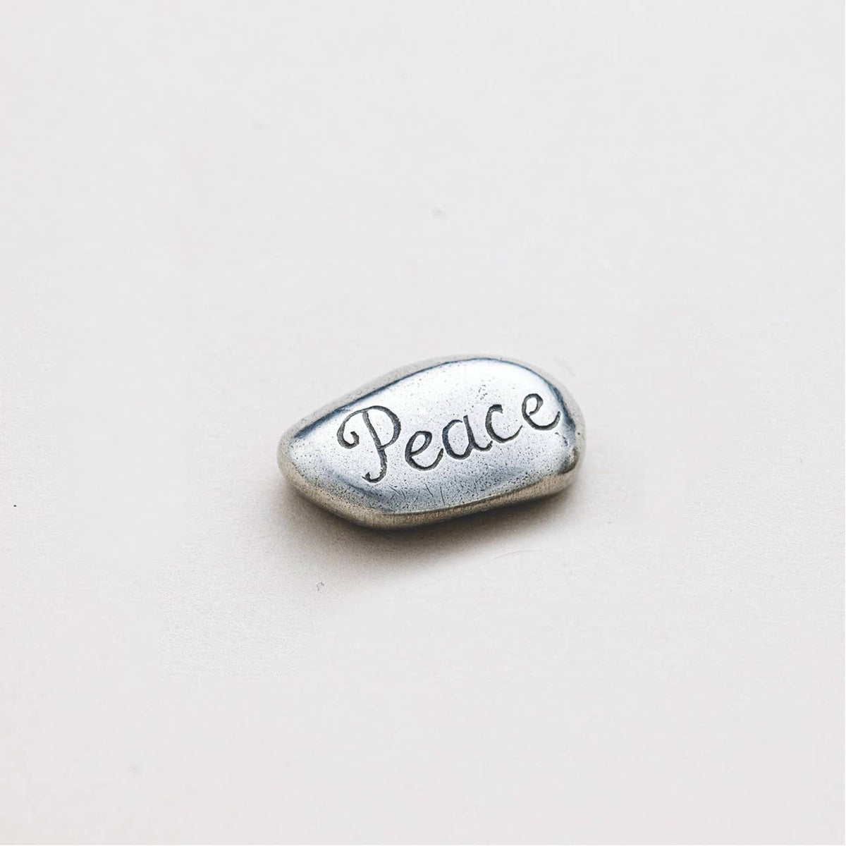 Peace Pocket Stone | Pewter Token | Keepsake Coin