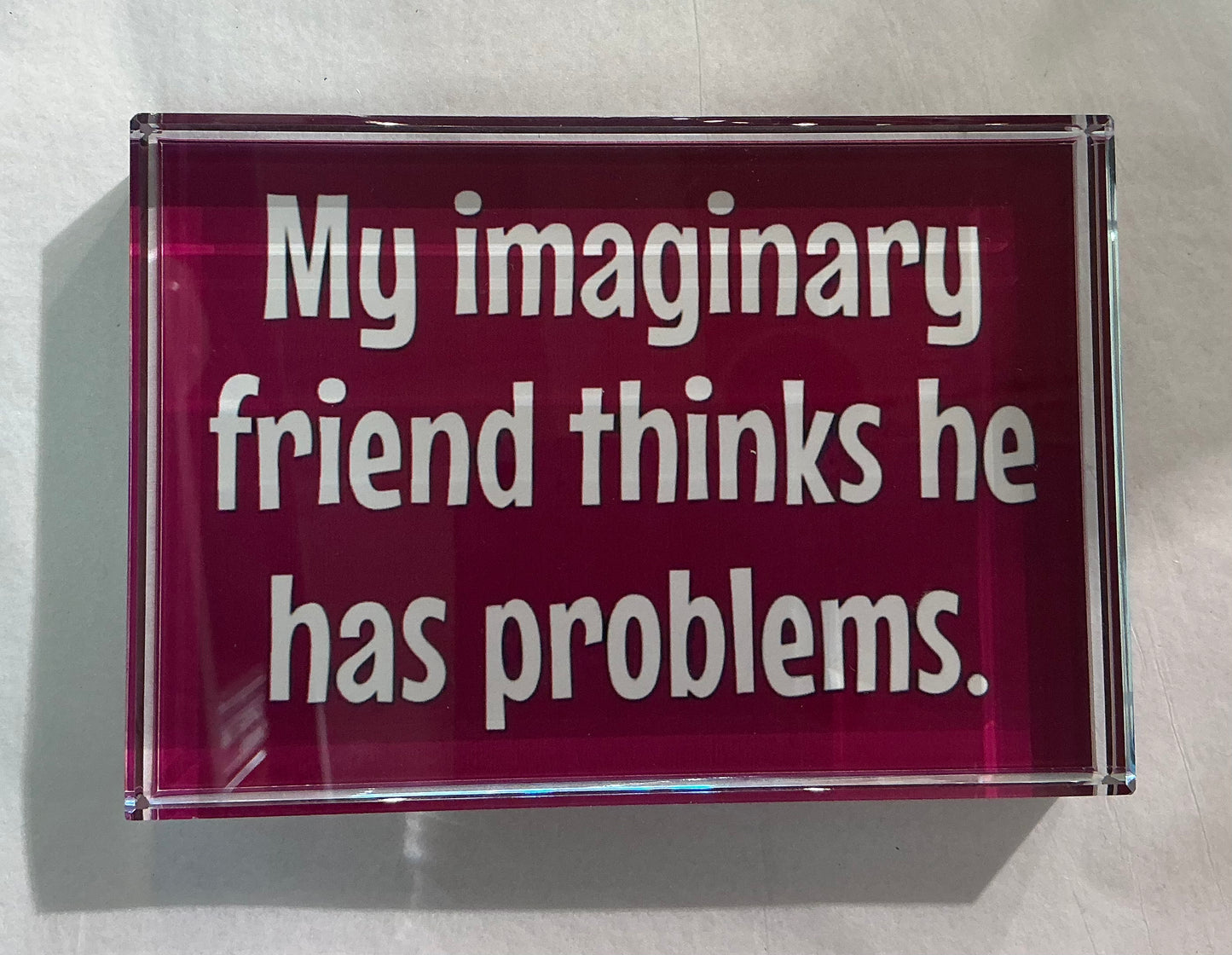 Glass Block - “My Imaginary Friend”…. *Exclusive to Code Blue*