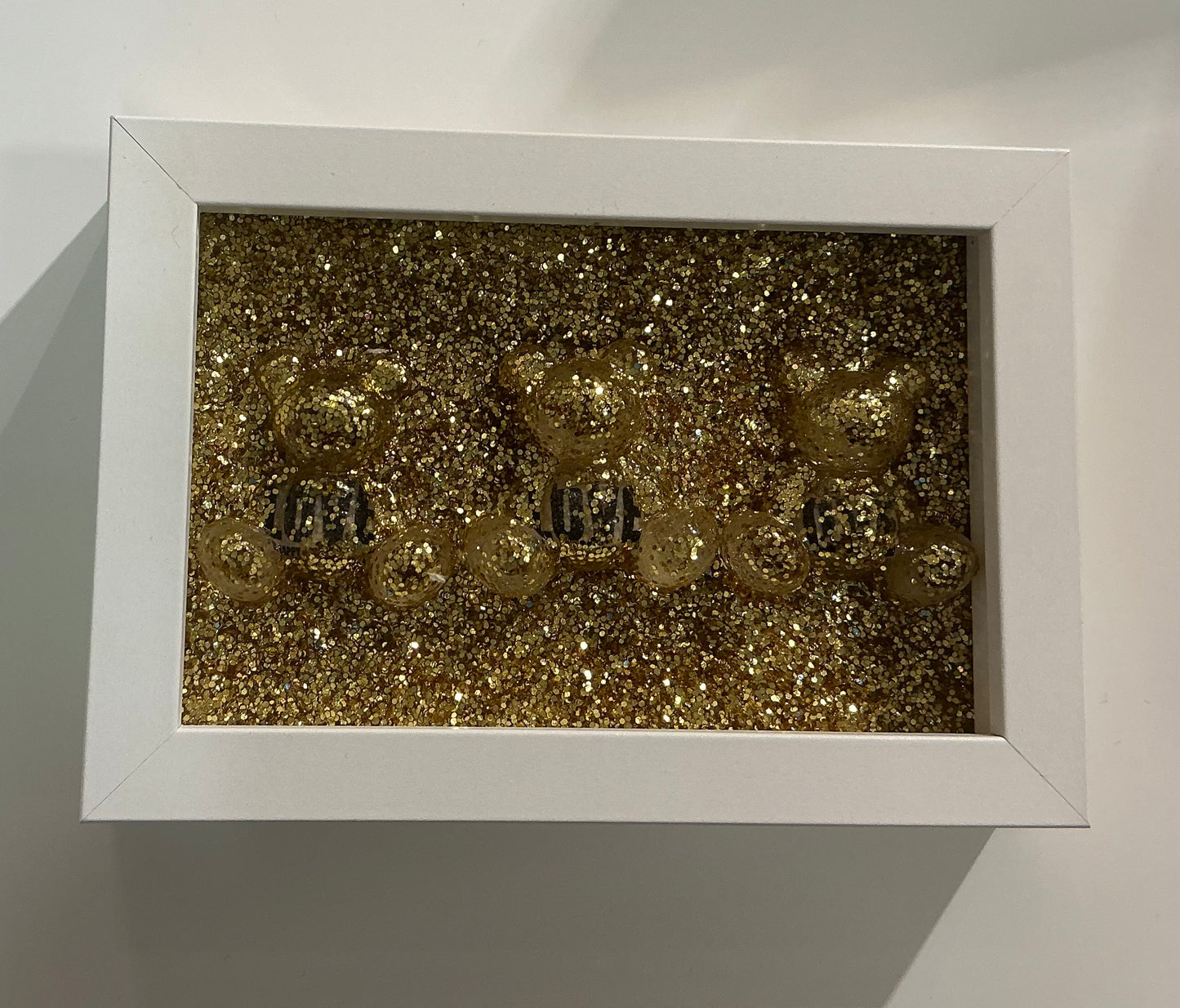 Love Bears Shadow Box (Gold/Black)