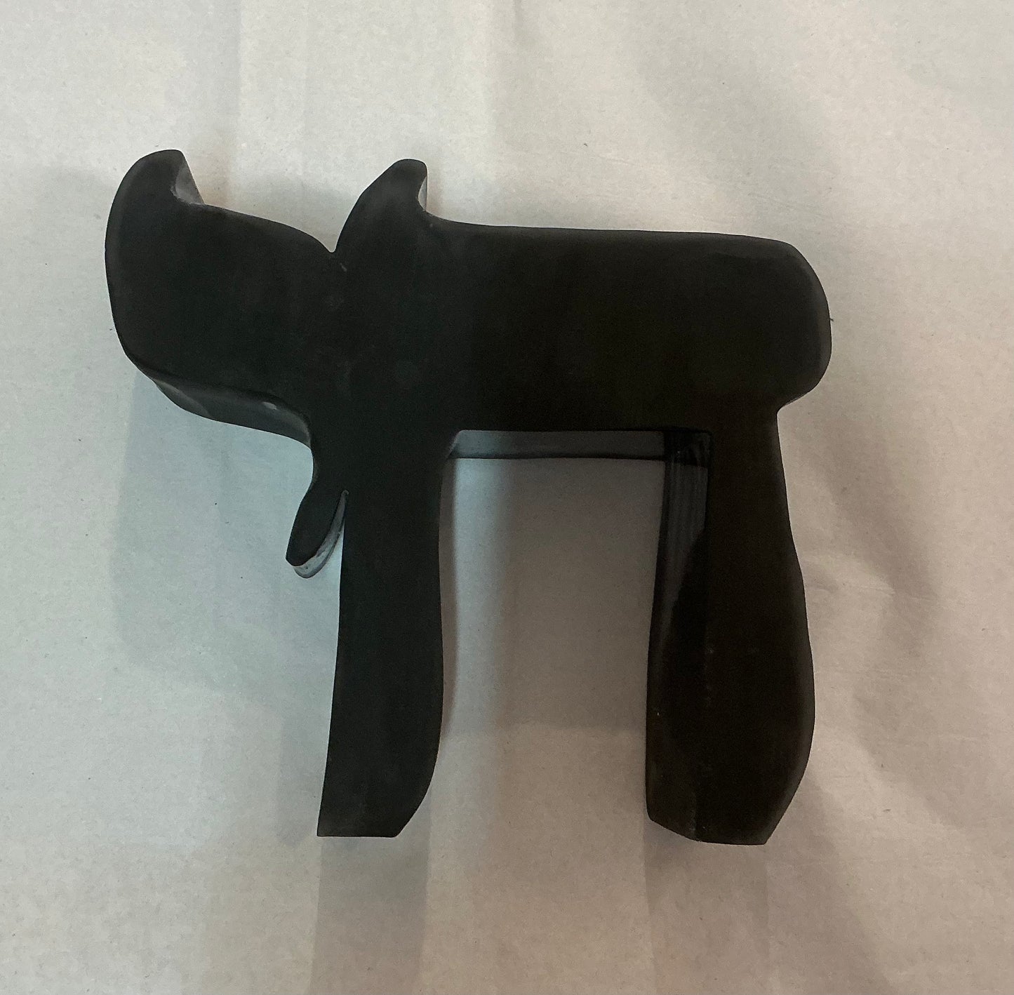 Black Chai Sculpture in Resin