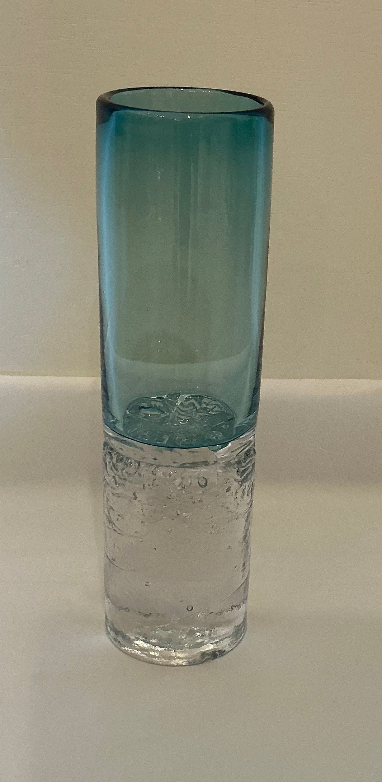 Small Sensa Nome Glass Vase in Midnight Blue