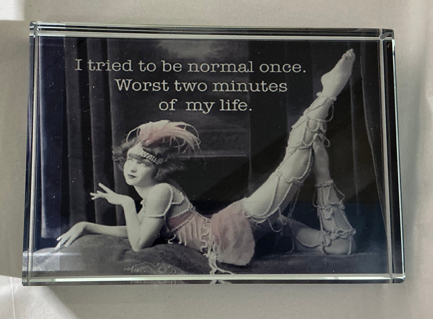 Glass Block Vibe- “I Tried to be Normal Once…” *Exclusive to Code Blue*