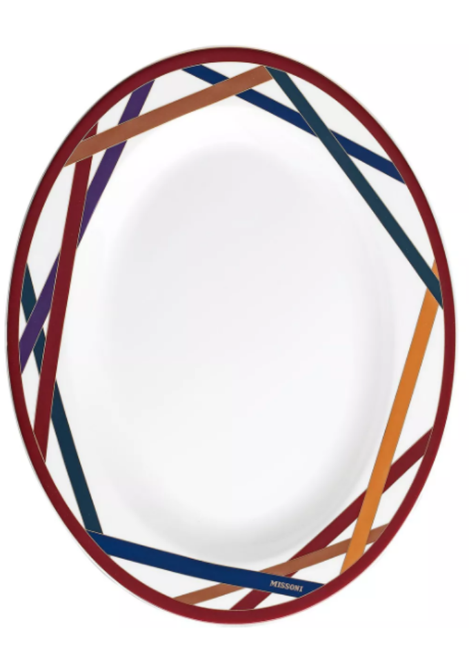 Missoni Oval Nastri Dish 14” diameter