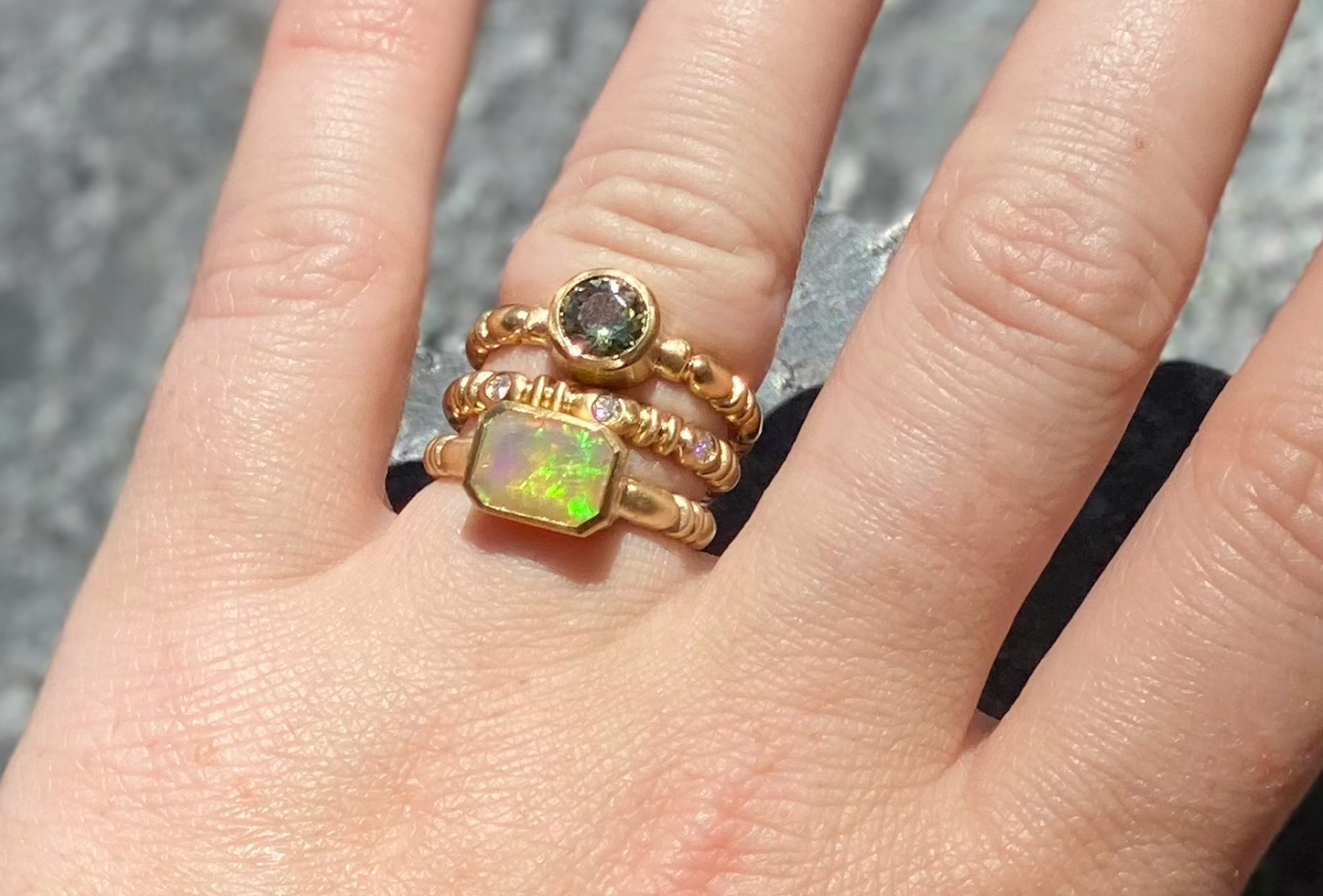 Mimi Ring Opal Center Stone
