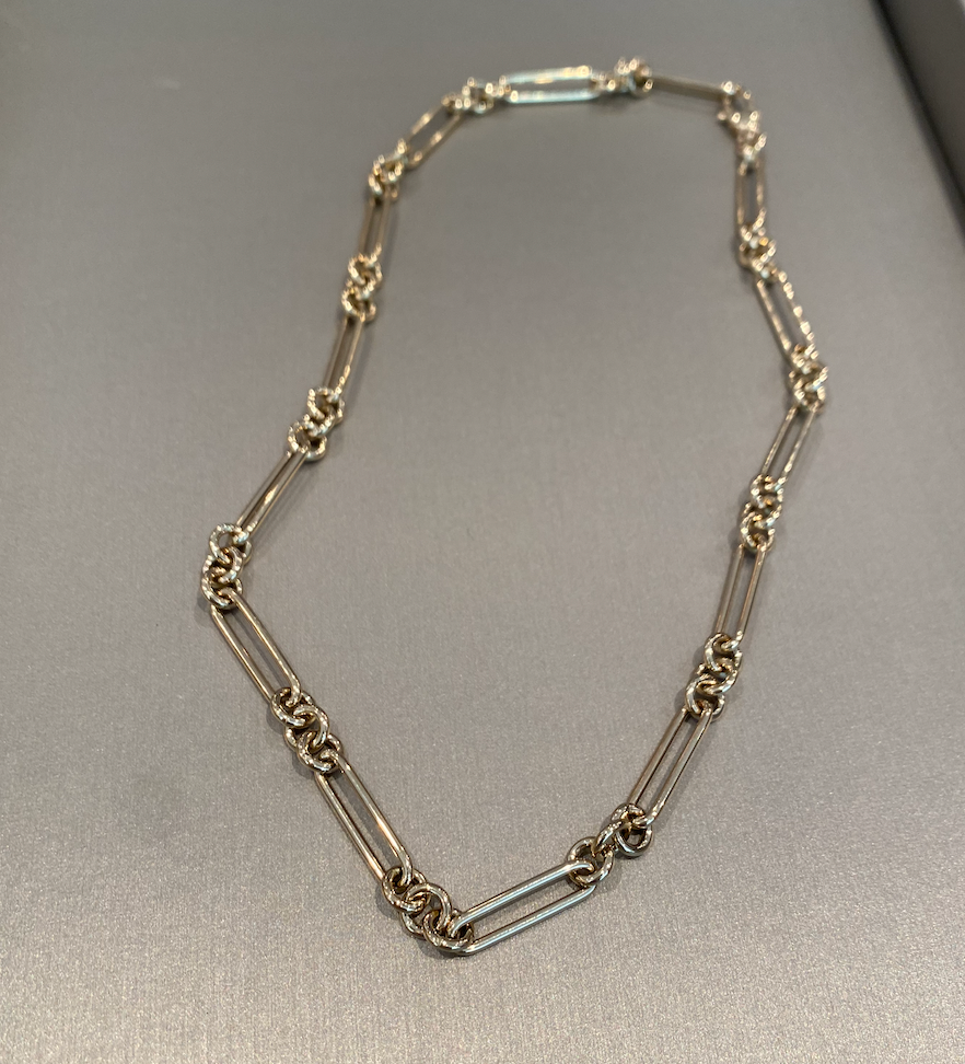 16' Paper Clip Necklace in 14k
