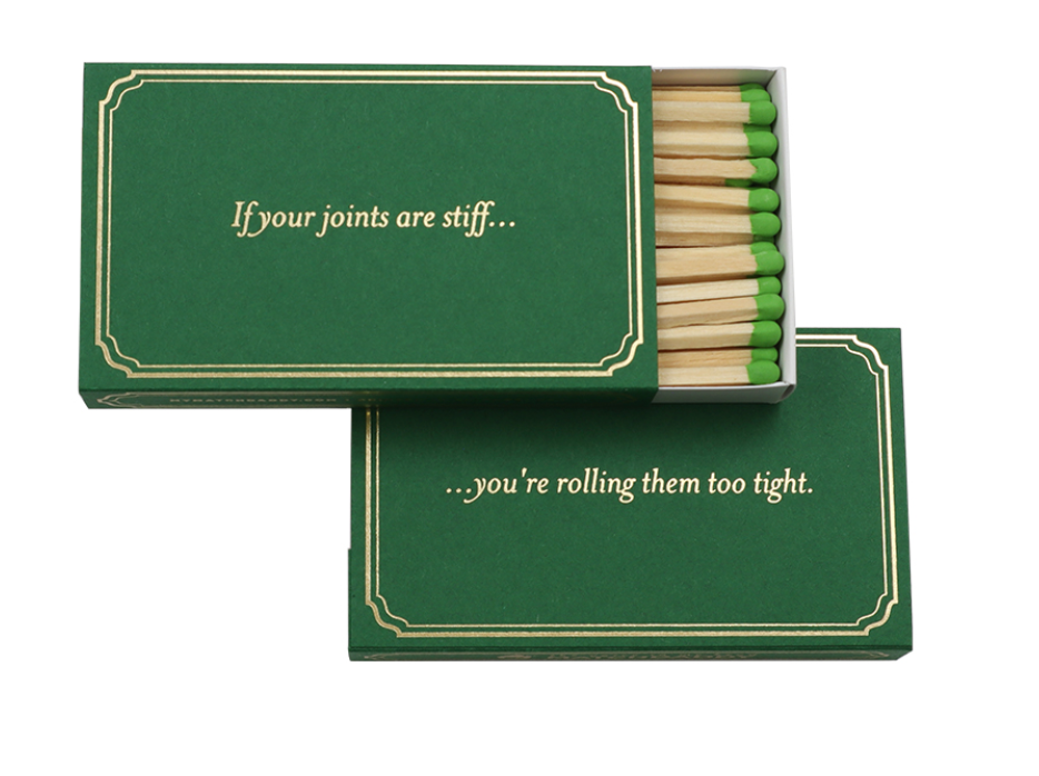 if your joints are stiff... you're rolling them to tight-matches