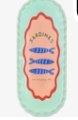 Blue Sardines Oval Metal Dish