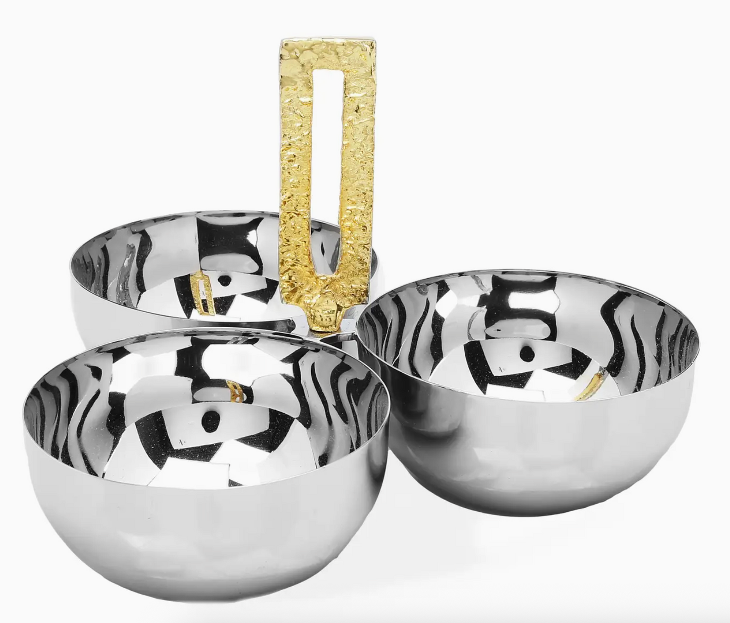 3 Bowl Relish Dish with a Loop