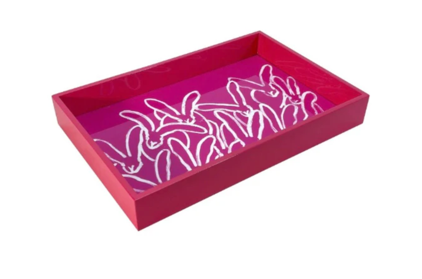 Boutique Rabbit Run Vanity Tray by Hunt Slonem