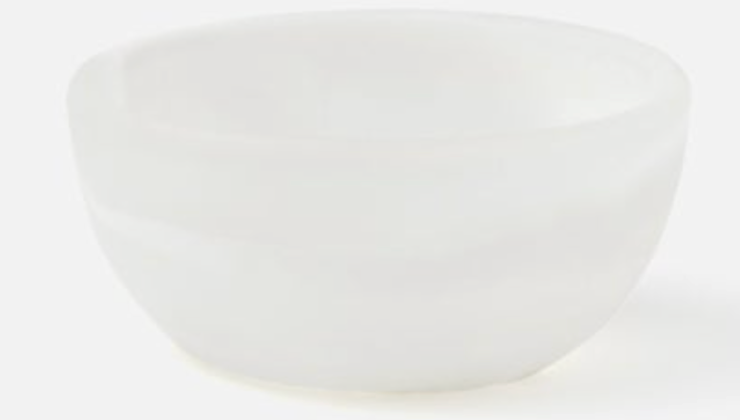 HUGO, White Swirled, Mini Serving Bowl 3.5" x 1.5"