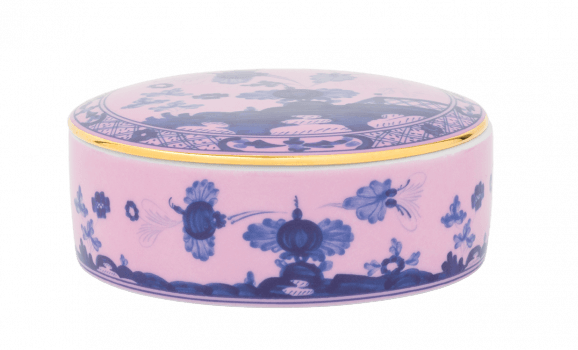 Ginori Oriente Italiano Round Trinket Box - Azalea