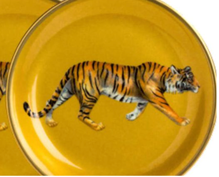 Halcyon Days Tiger Gold Coaster by Halycon Days