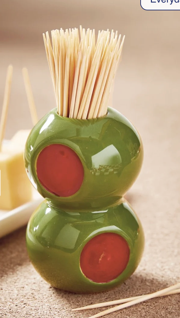 OLIVE TOOTHPICK HOLDER