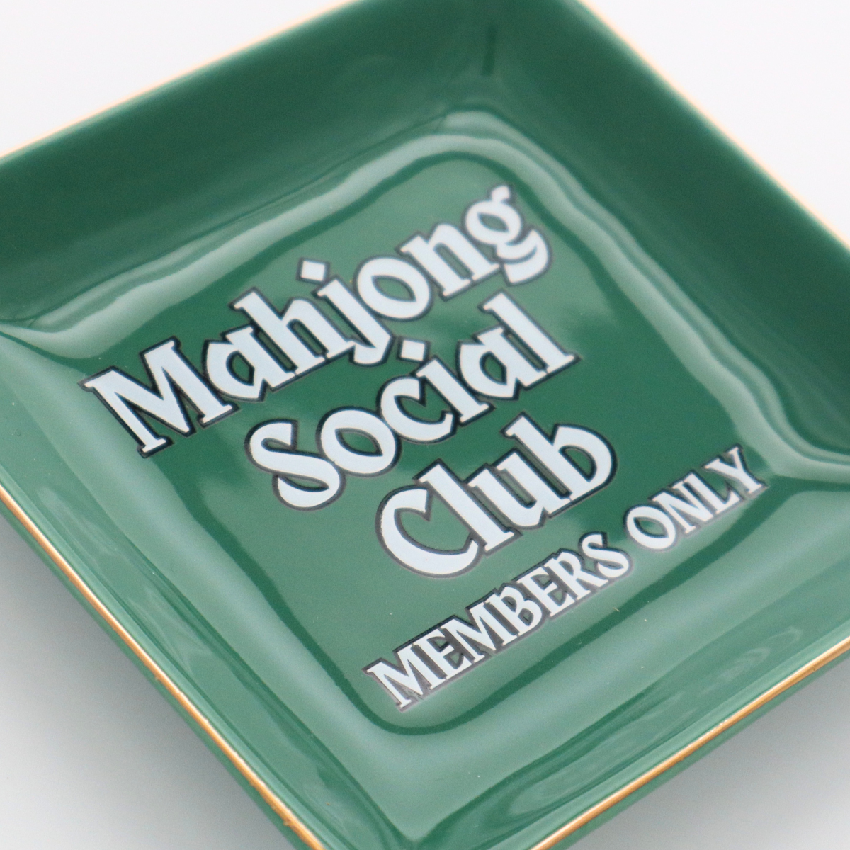 Square Trinket Tray Mahjong Social Club