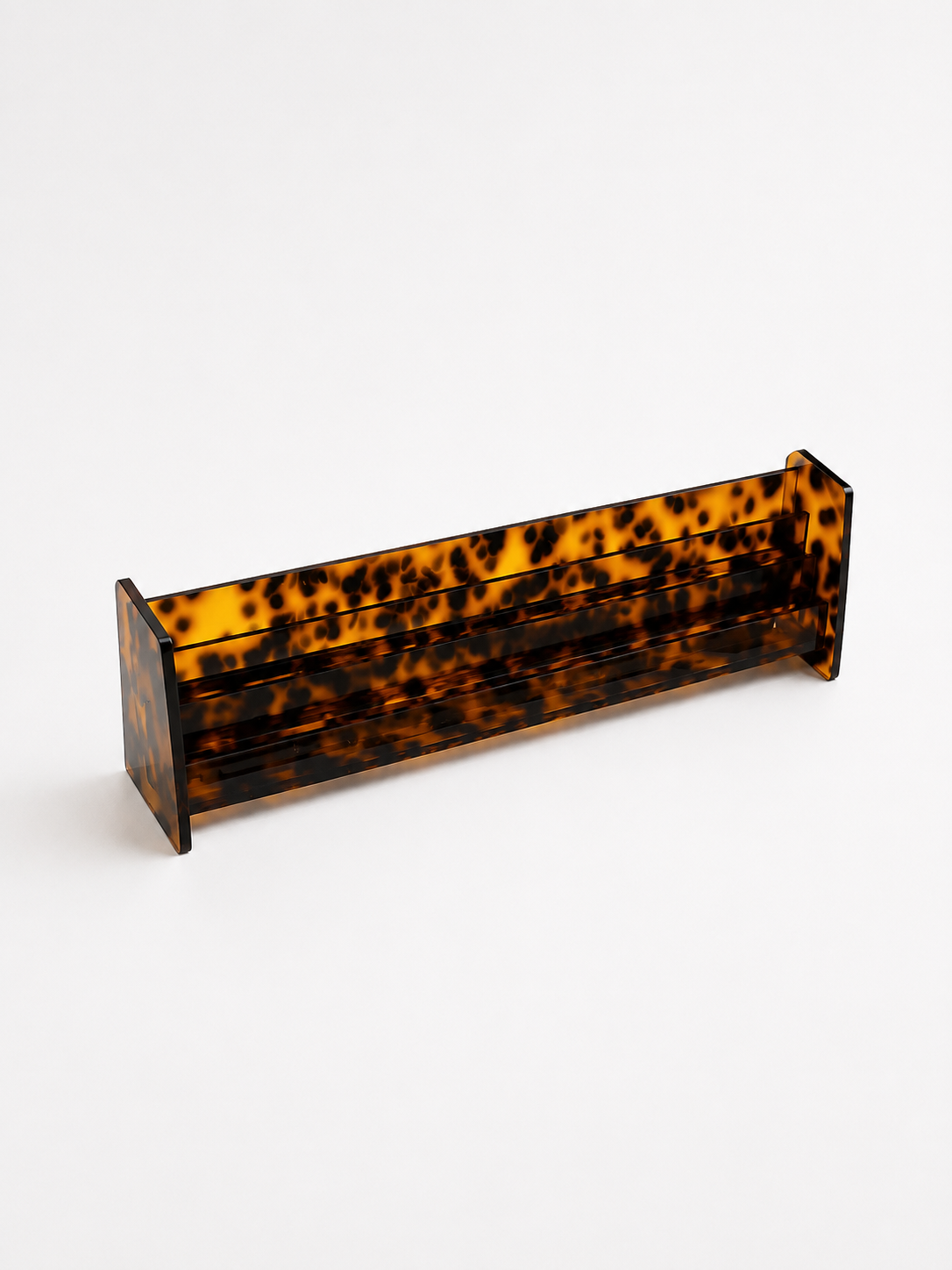 Acrylic Canasta Card Rack - Tortoise