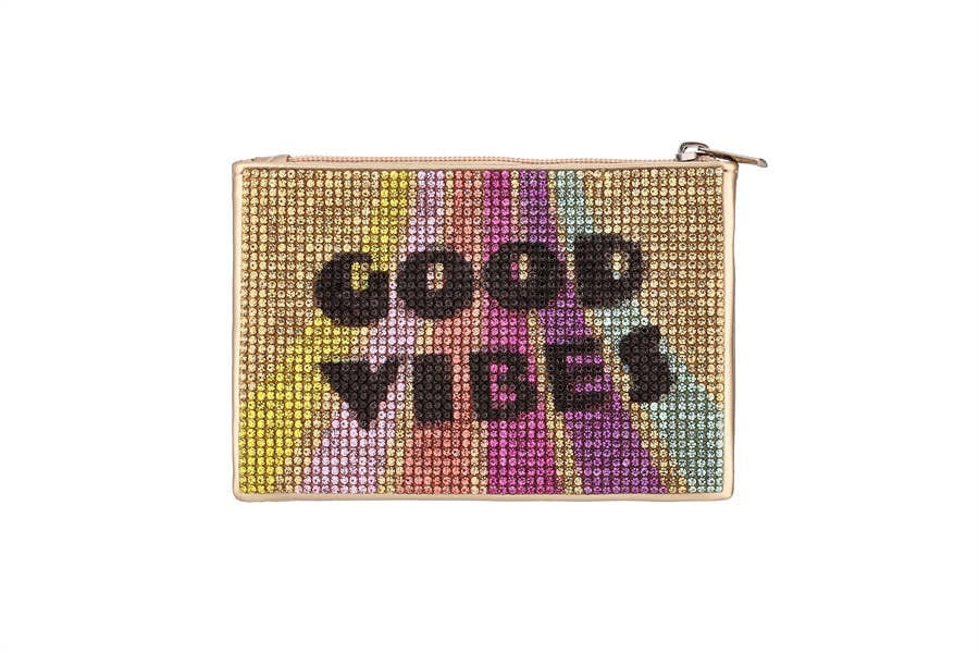 Ladies Good Vibes Themed Coined Purse