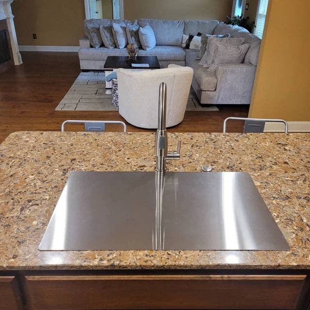 Premium Heavy-Duty 18 Gauge Brushed 304 Stainless Steel Flat Cutting Board