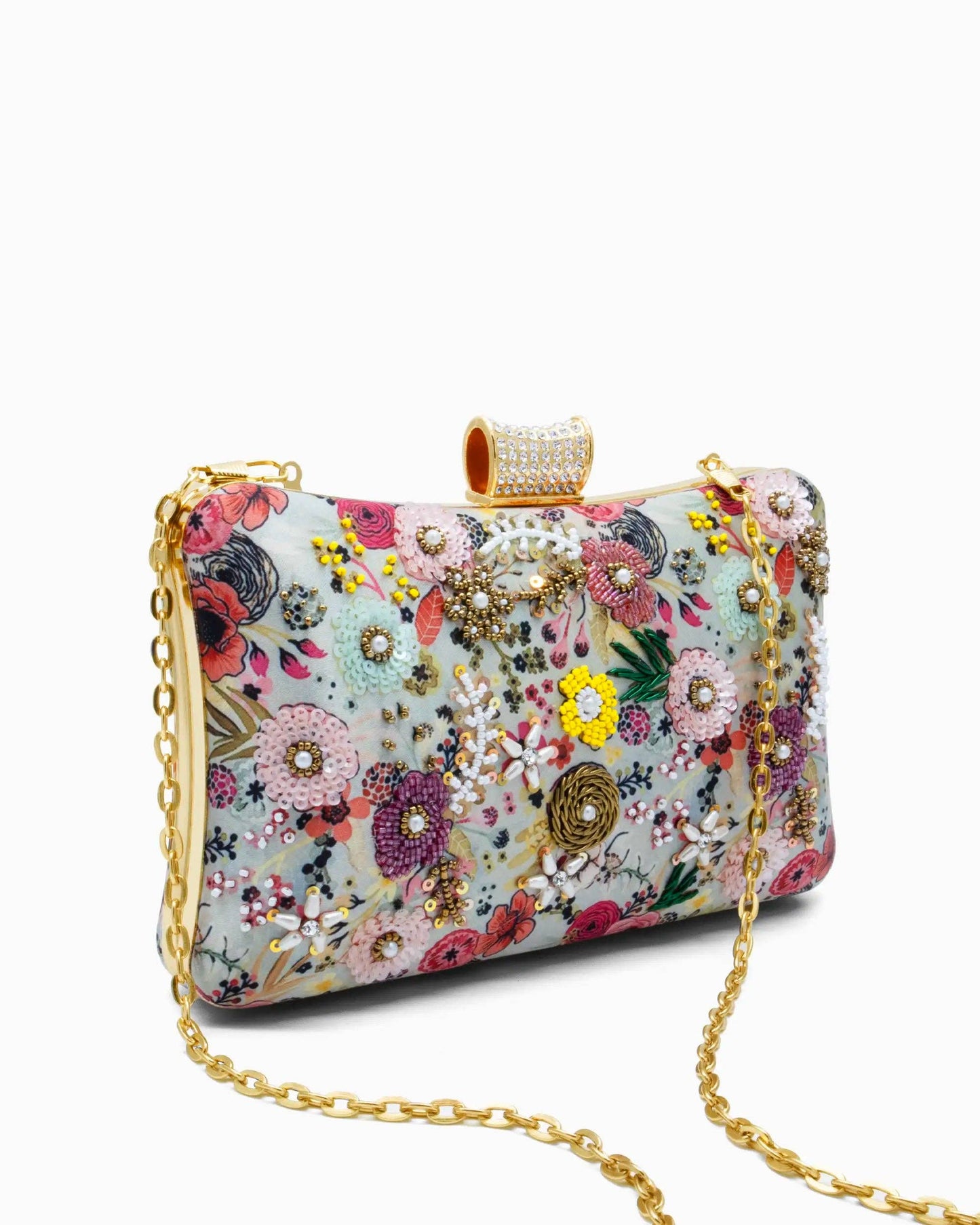Floral Meadow Evening Clutch