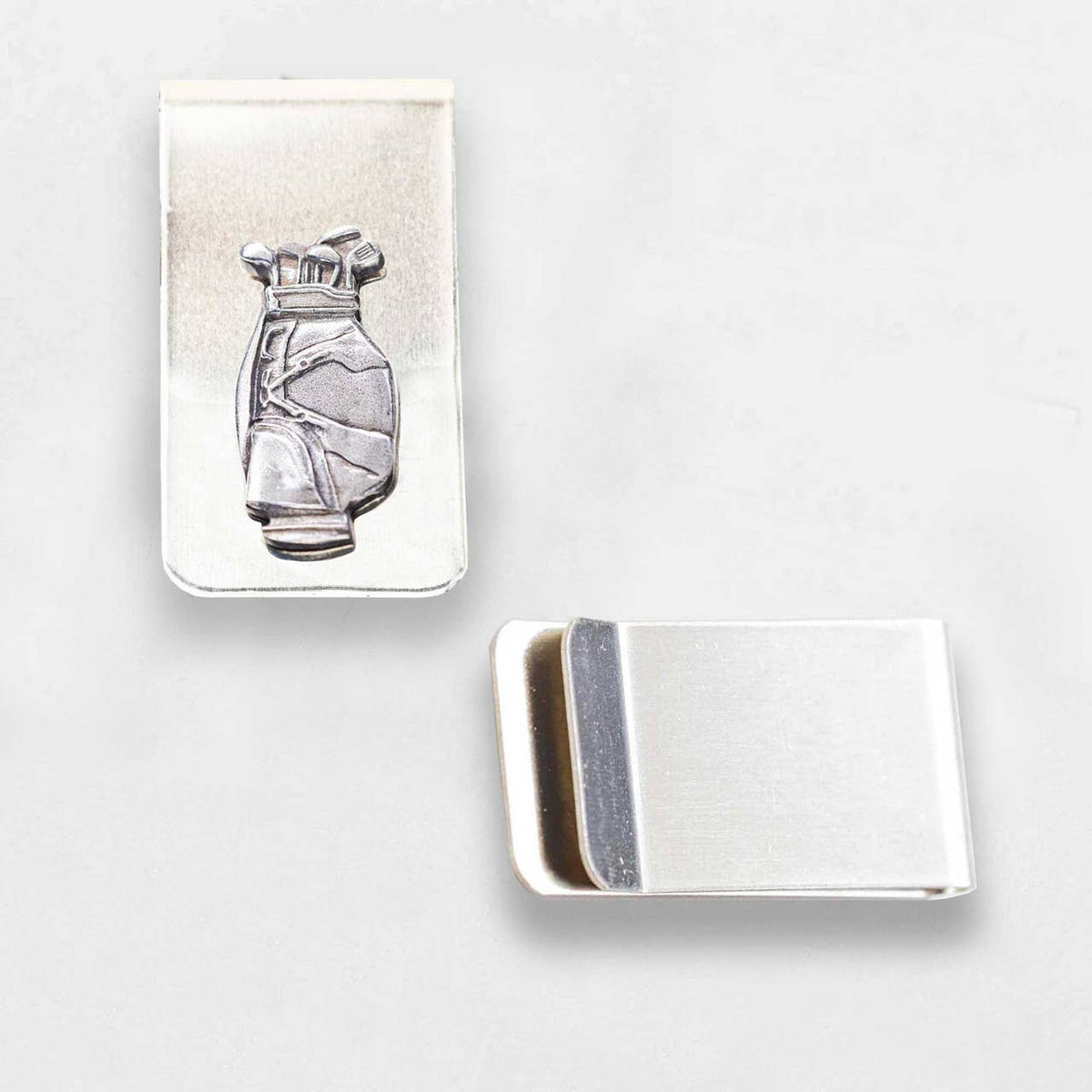 Golf Bag Money Clip | Pewter Money Clip | Golf Gift