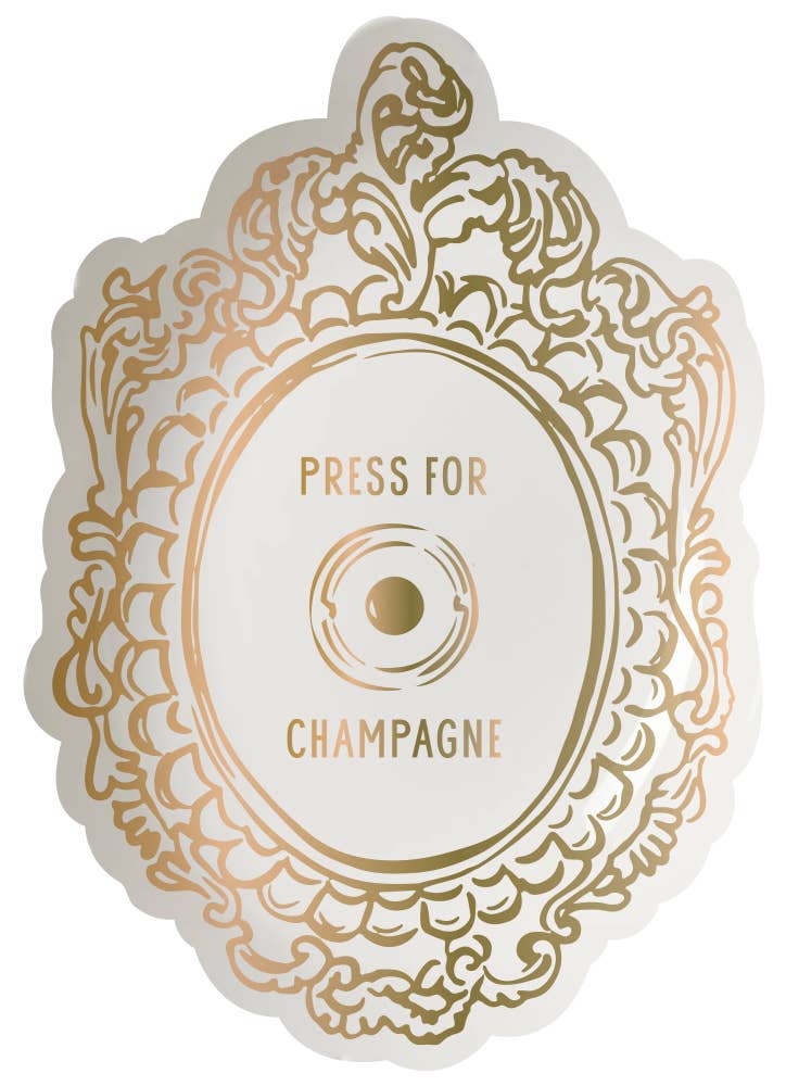 Ceramic Trinket Tray -Press For Champagne