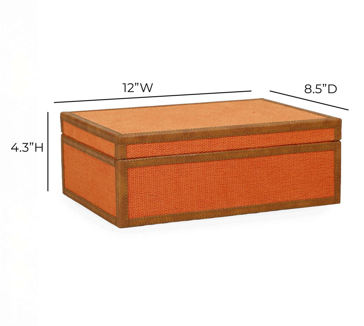Acre Orange Cotton Jute Jewelry Box