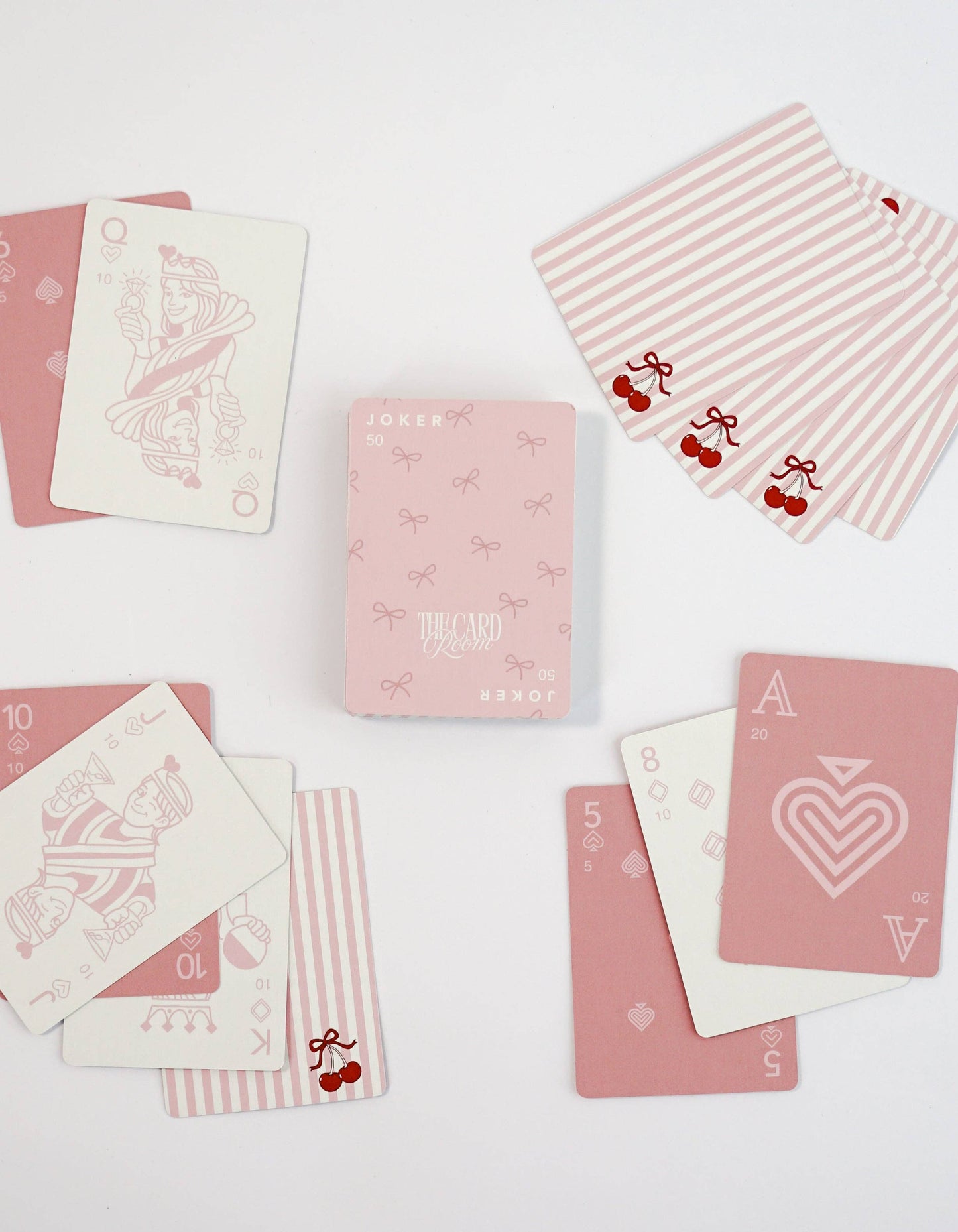 Pink + Cherry Canasta Cards with Points