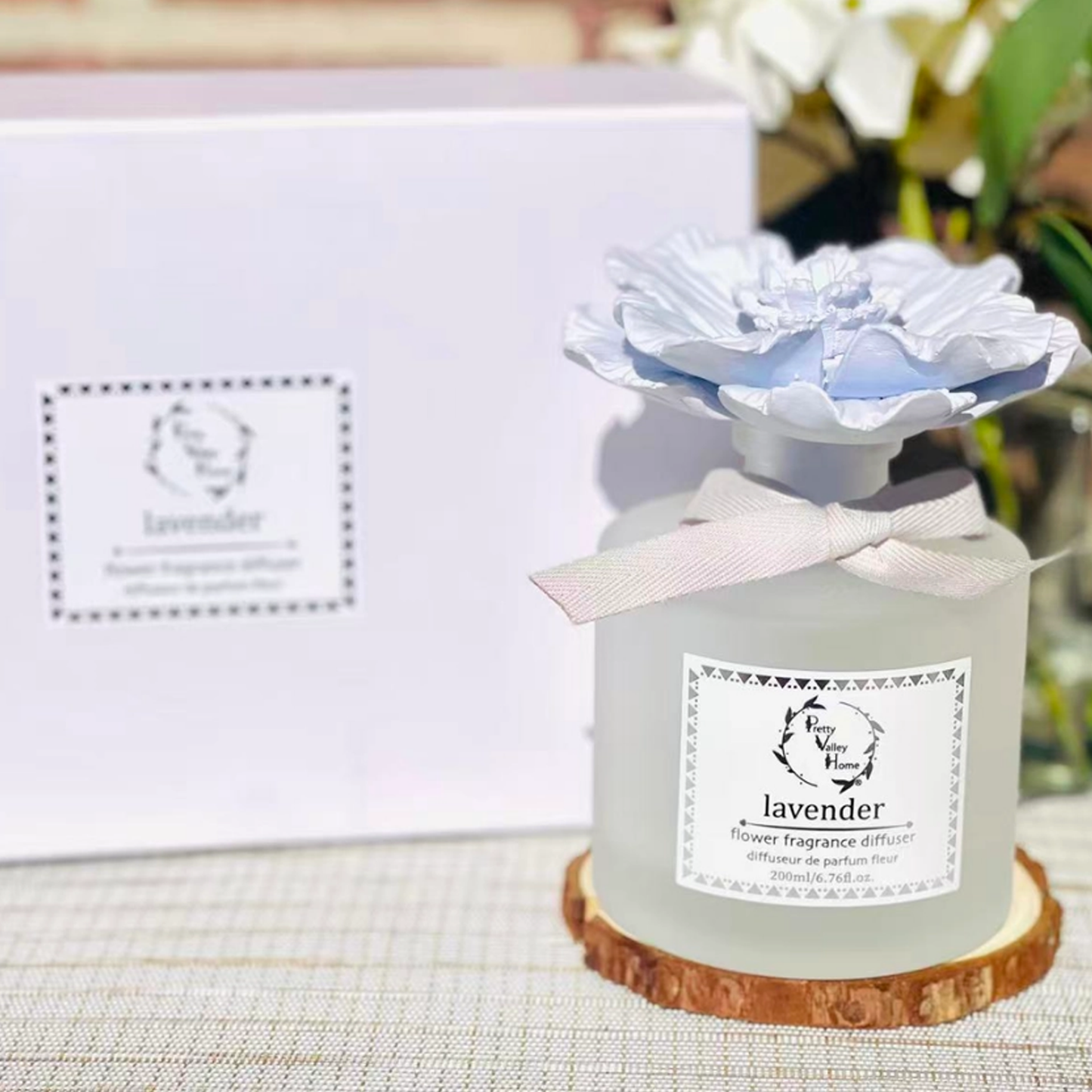 Diffuser Sets Gifts Ceramic Flower (2025)-Pretty Valley Home