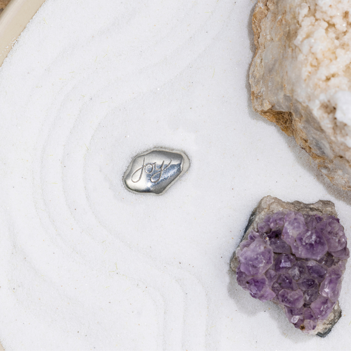 Joy Pocket Stone | Pewter Keepsake Token | Pocket Gift