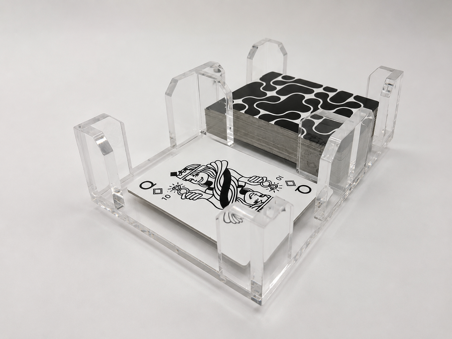 Acrylic Canasta Card Spinner- Tortoise or Clear