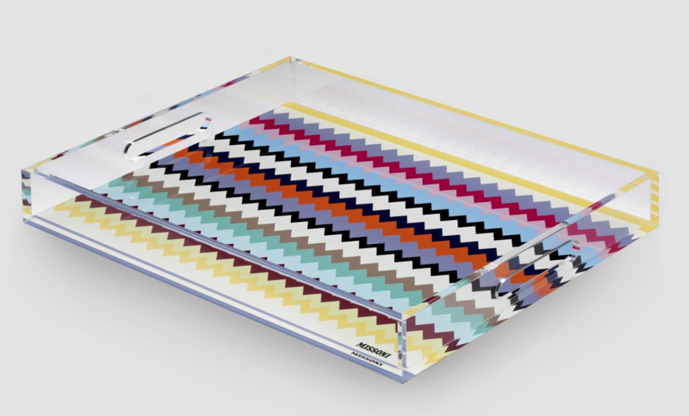 Missoni Riverbero Vassoio Grande Tray Rectangluar Large Multicolor (12” x 18”)