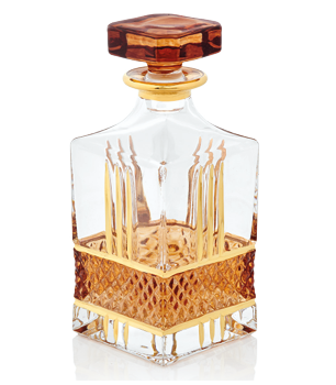 Brillante Ambra Decanter Venetian Glass from Italy
