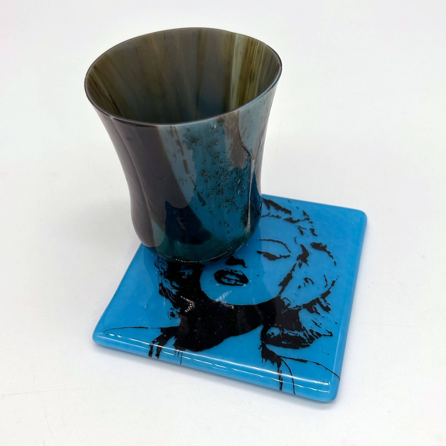 Marilyn Monroe Fused Glass 4" Single Coaster